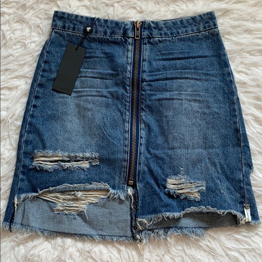 One Teaspoon distressed skirt